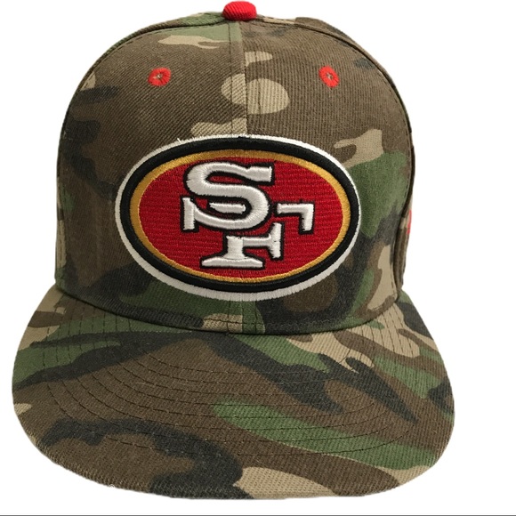 New Era Nfl 49ers Camo Snap Back Hat 
